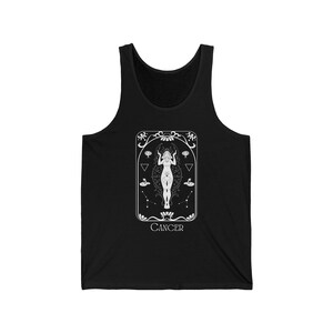 Débardeur Art nouveau en jersey unisexe Essence of Cancer