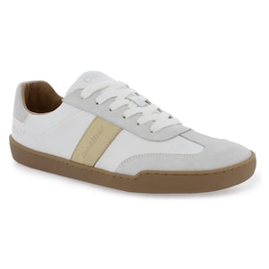 Oak & Hyde Juniper Womens Leather Barefoot Trainers - White Beige