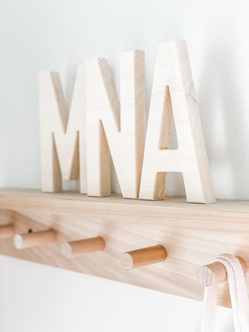 Wooden Letters-shelf Decor-letters for Nursery-gallary Wall Letters - Etsy