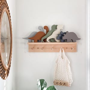 Wooden Dinosaurs-Decor for Nursery-Dino Baby Shower-Shelf Decor.