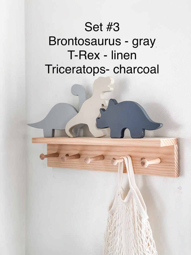 Wooden Dinosaurs-decor for Nursery-dino Baby Shower-shelf Decor. - Etsy