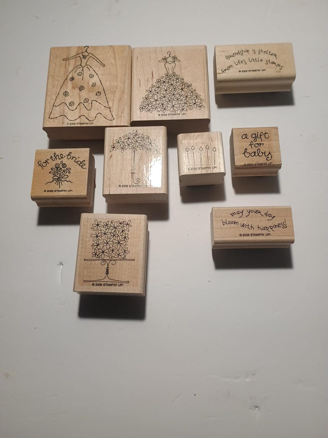Stampin up “blooming With Happiness” 2006 Retired Set of 9 - Etsy