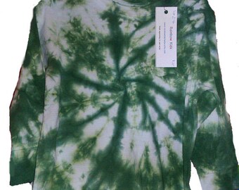 Tie Dyed Wintergreen Candy Long Sleeve Toddler/Youth Shirt