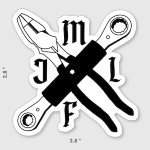 MFJL Journeyman Lineman vinyl Sticker 2.8” x 2.8”