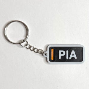 F1 Oscar Piastri Keychain Name Abbreviation | F1 Driver Keychain