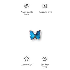 Blue Butterfly  pillow