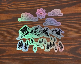 Bigfoot Holographic Sticker