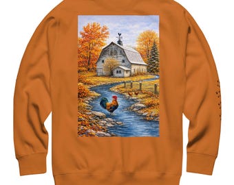 Fall Farm Life Rooster Sweatshirt
