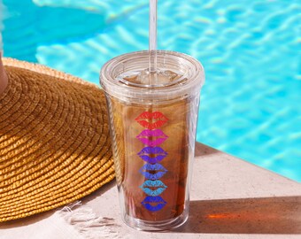 Kisses Clear tumbler