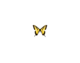 Yellow Swallowtail Butterfly Bubble-free stickers