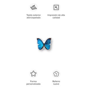 Blue Butterfly  pillow