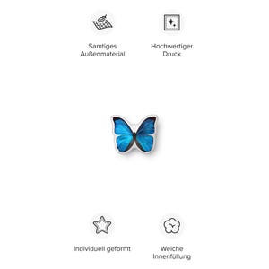 Blue Butterfly  pillow