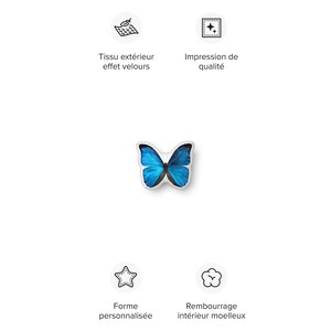 Blue Butterfly  pillow