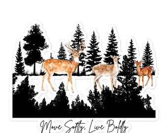 Live Boldly Deer  sticker