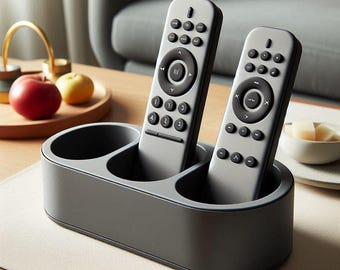 Minimalist Remote Control Holder | Caddy for Organizing TV Remotes and Accessories | Stylish Home Decor Storage Solution