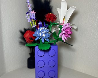 Jarrón inspirado en LEGO