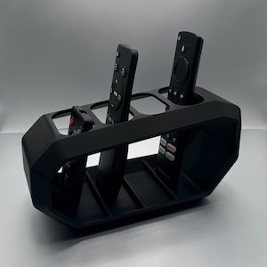 Minimalist Remote Control Holder | Caddy for Organizing TV Remotes and Accessories | Stylish Home Decor Storage Solution