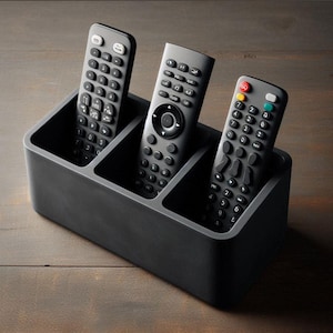 Minimalist Remote Control Holder | Caddy for Organizing TV Remotes and Accessories | Stylish Home Decor Storage Solution