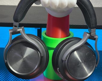 Super Mario Headphone & Controller Stand | Gaming Decor, Desk Organizer, Gift for Gamers, Video Game Accessories