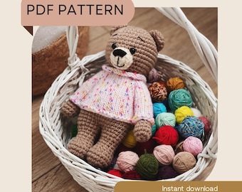 Knitting Pattern Basic Sweater for Simon the Bear or Another Toy