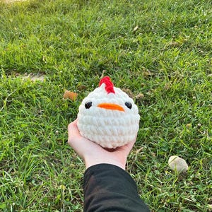 Crochet Rooster Chicken Plush Stuffed Animal Amigurumi Baby Rooster
