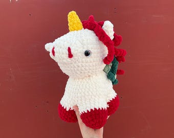 Crochet Unicorn Plushie - Soft Baby Blanket Yarn, Kids Gift