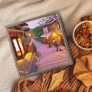 Kiyomizu Temple Japan cross stitch pattern pdf |  | cross stitch chart | counted cross stitch | sassy cross stitch | kawaii cross stitch