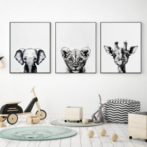 Safari Nursery Wall Prints, Boho Nursery Prints, jungle animals, Nursery wall Art, Animal Nursery Decor, Animal prints, Kids room, Play room