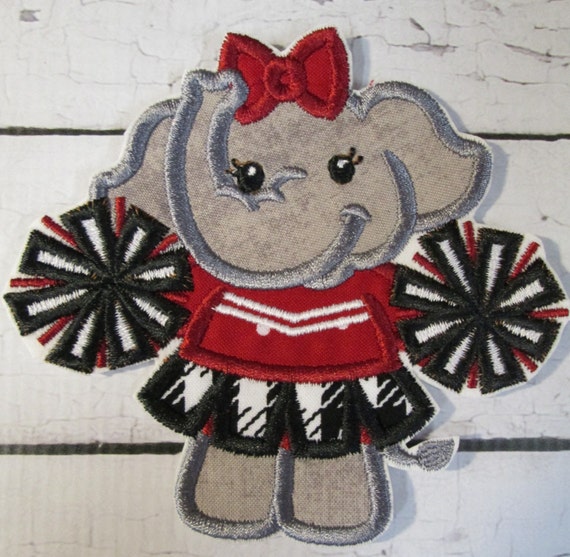 Elephant Mascot, High School. College Football, Team,Iron On Applique Patch, Sew On, Custom Made, Embroidered, Patches
