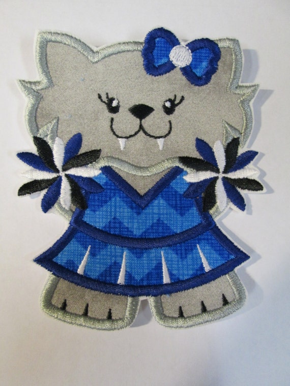 Wildcat Mascot - Football, College, High School Team, Iron On Applique Patch, Sew On, Custom Made, Embroidered, Patches