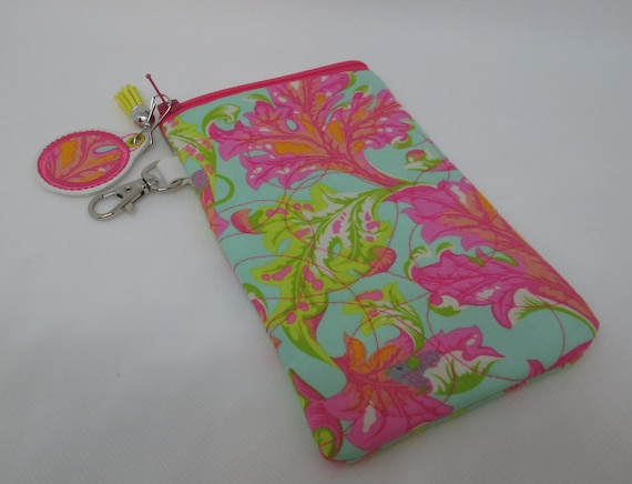 Floral Tiny Mouse Large Sunglasses Case, Glasses, Pouch, Eyewear Case, Bags, Accessory, BigBlackDogDesigns, Travel Case, Passport Pouch