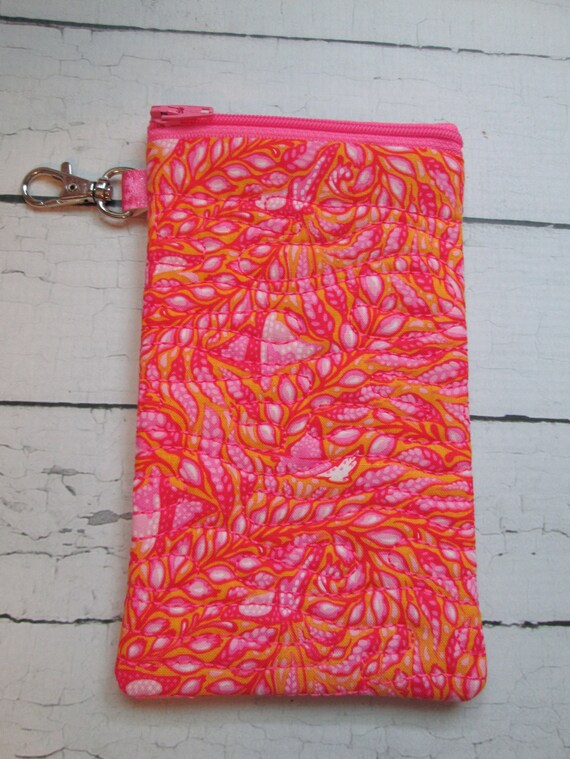 Sunglasses Case, Manatee, Sea, Sunglasses, Pouch, Zippered Glasses Case, Reading Glasses, Handmade, Quilted, BigBlackDogDesigns, Pouch