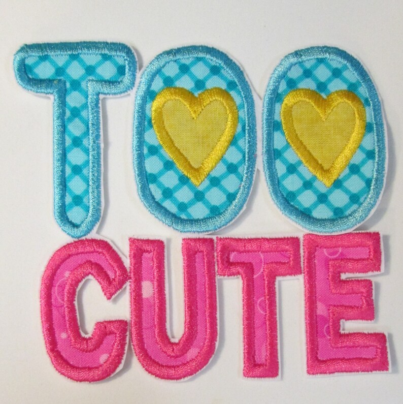 Iron On Applique Patch Sew On Custom Made Embroidered Etsy