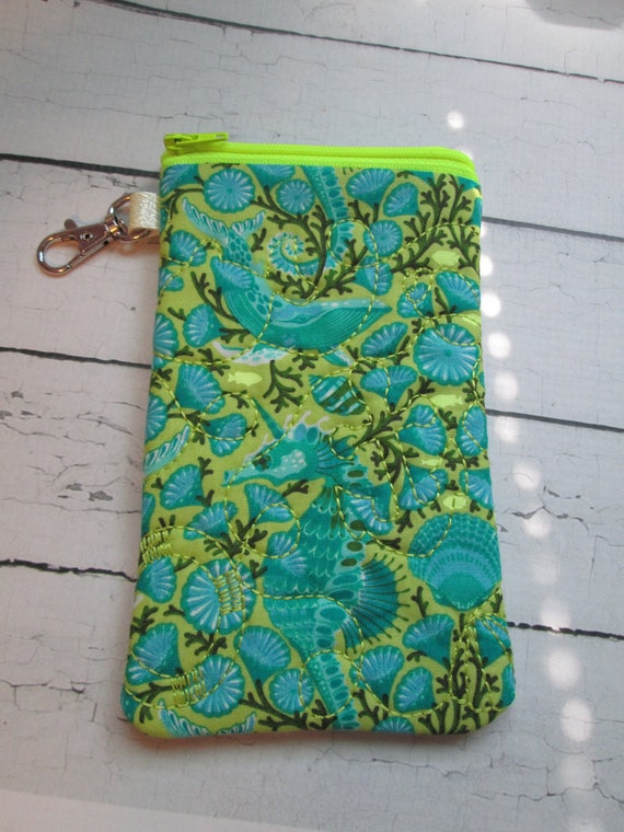 Seahorse Sunglasss Case, Glasses, Pouch, Seahorse, Ocean, Passport Case, Cell Phone Case, Sunglasses, Zippered Case, Zippered Pouch