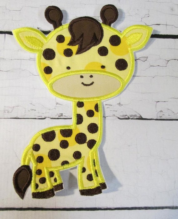 Giraffe, Iron On Applique Patch, Patch, Applique, Iron On, Sew On, BigBlackDogDesigns, Handmade, Custom Made