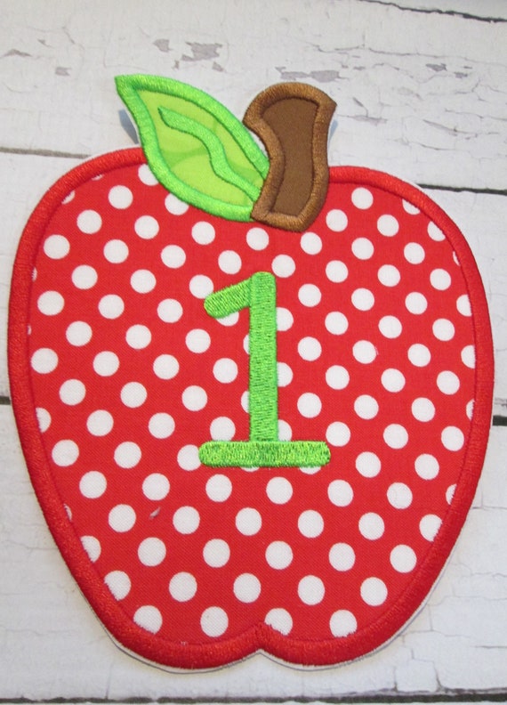 Apples Monogram - Add Numbers - Custom Made READY TO SHIP in 3-7 Business Days