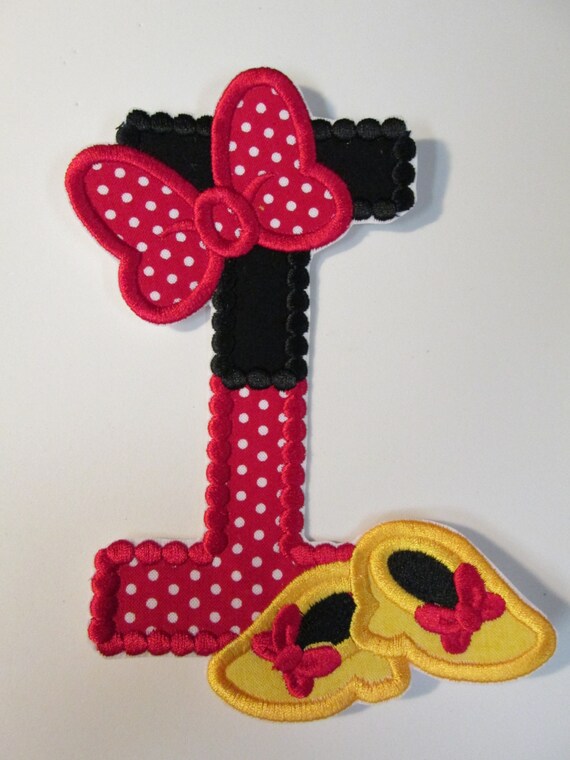 Magical Bows and Shoes Alphabet - Iron On Applique Patch, Sew On, Custom Made, Embroidered, Patches