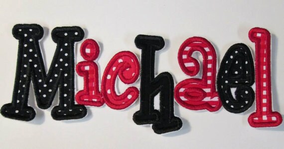 Iron On Applique Patch, Sew On, Custom Made, Embroidered, Patches