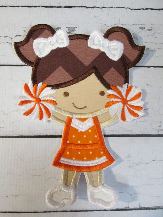 Cheerleaders, Iron On Applique Patch, Sew On, Custom Made, Embroidered, Patches, College, Football, Team