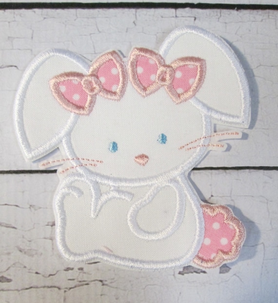 Easter Bunny Girl or Boy - Iron On or Sew On Embroidered Custom Made Applique