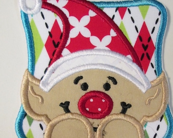 Christmas Elf Iron On or Sew On Applique