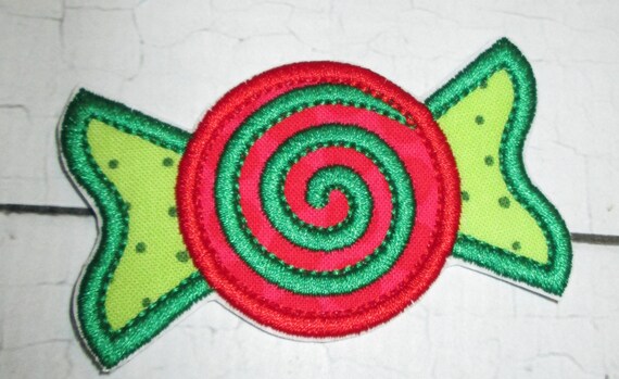 Candy, Iron On Applique, Sew On Patches, Glue On Patch, Handmade, Customize Colors, BigBlackDogDesigns, DIY