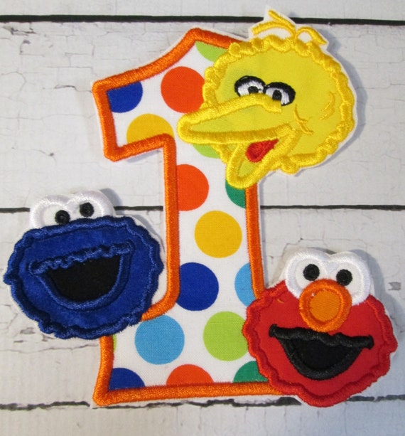 Steet Characters Birthday - Iron On or Sew On Embroidered Custom Made Applique