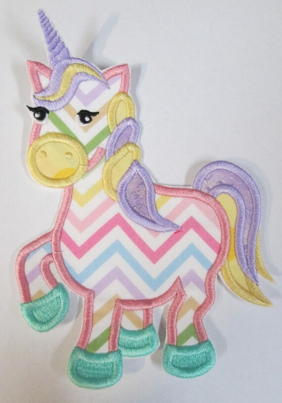 Unicorn, Iron On Applique Patch, Sew On, Custom Made, Embroidered, Patches