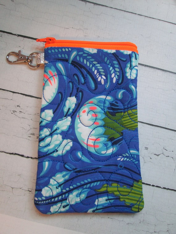 Jelly Fish Glasses Pouch, Zippered Sunglass Case, Sunglasses, Glasses, Cell Phone Pouch, Passport Case, Travel Case, Accessory Case
