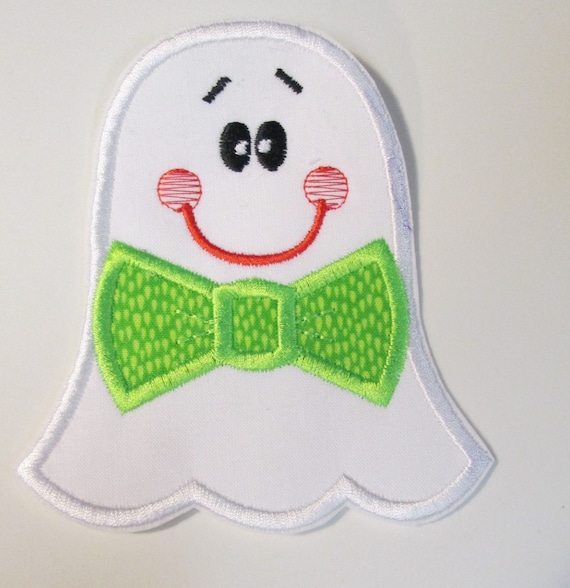 Halloween Ghost, Boy Ghost, Girl Ghost, Iron On Applique Patch, Custom Made, Handmade Applique, Patches, Embroidery