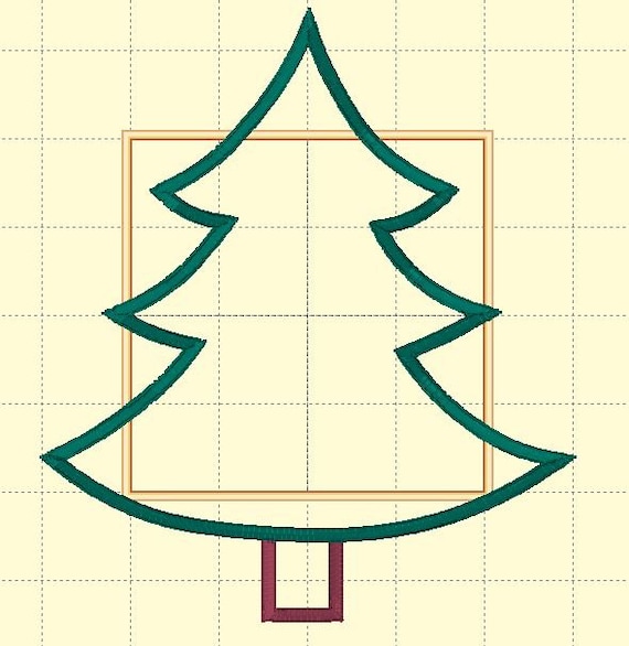 Tree, Iron On Applique, Sew On Applique, Christmas Tree, Woodland Tree, Plain Tree, Simple Tree, BigBlackDogDesigns
