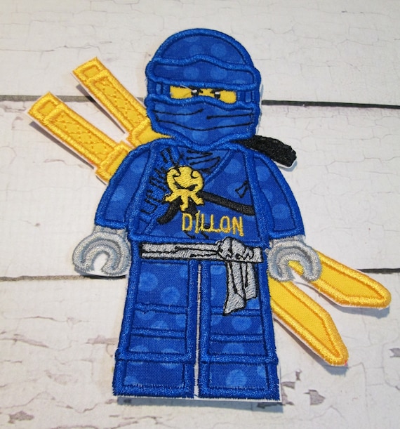 Ninja - Iron On Applique Patch, Sew On, Custom Made, Embroidered, Patches