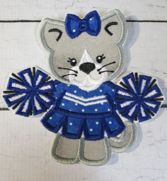 Football Mascots or Cheerleaders - Iron On or Sew On Embroidered Custom Made Applique