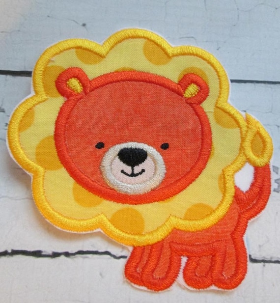 Lion , Iron On Applique, Jungle , Safari, Handmade, Patches, Applique, BigBlackDogDesigns, Custom Made